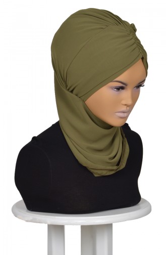 TURBAN PRET MOUSSELİNE MİHRACE-VERT HUİLE HT0049-17 0049-17