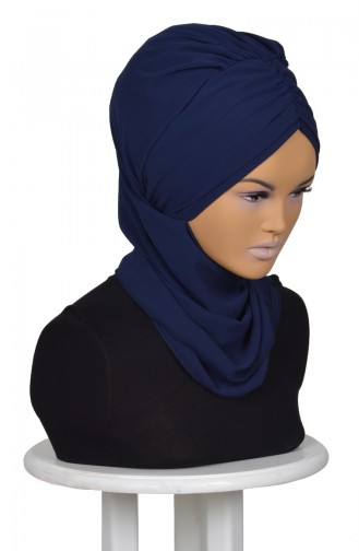 Navy Blue Ready to wear Turban 0049-23