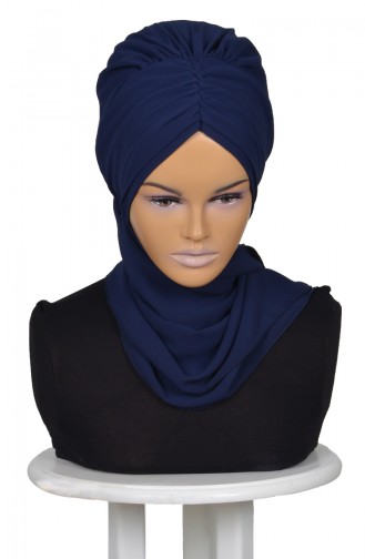 Navy Blue Ready to wear Turban 0049-23