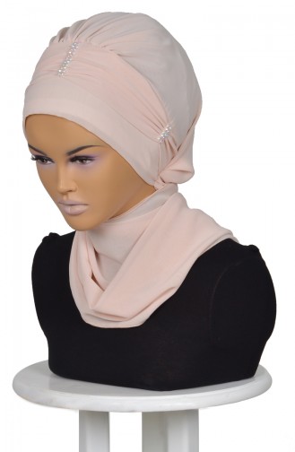 Beige Ready to wear Turban 0051-5