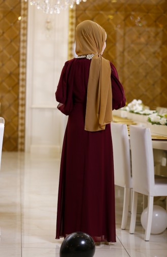 Robe Hijab Plum 2836-01