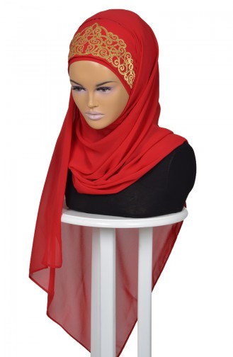 Red Ready to Wear Turban 0005-26