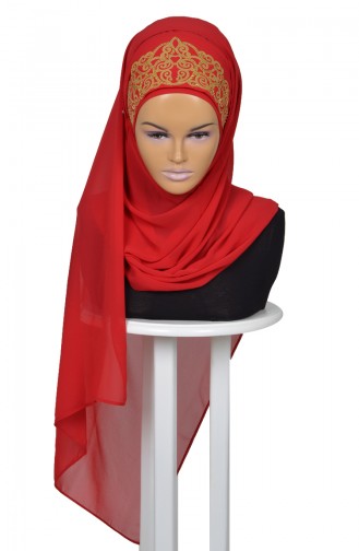 Red Ready to Wear Turban 0005-26