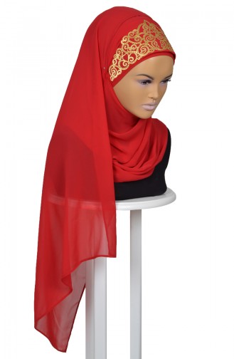 Red Ready to Wear Turban 0005-26