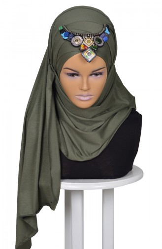 Khaki Shawl 0032-13