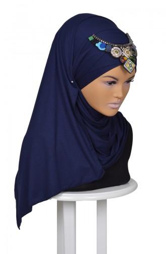 Navy Blue Shawl 0032-11