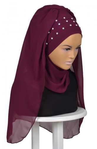 Plum Ready to Wear Turban 0060-18