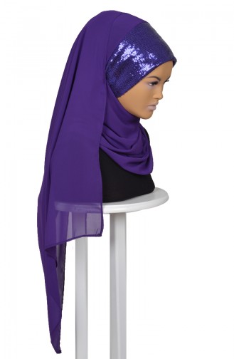 Purple Ready to Wear Turban 0068