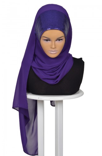 Purple Ready to wear Turban 0068