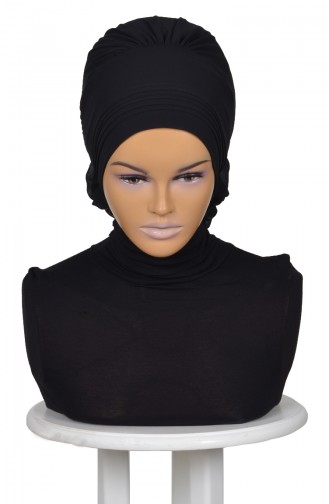 Black Ready to Wear Turban 0031-14