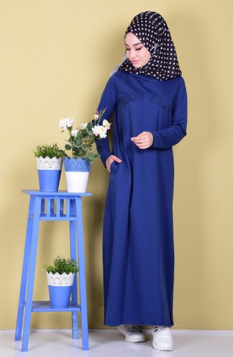 Robe Hijab Indigo 1283-01
