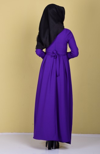 Sequin Detail Dress 4048-01 Purple 4048-01