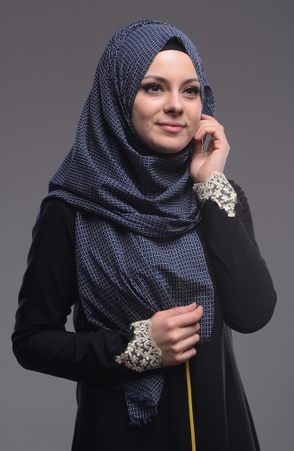 Navy Blue Shawl 9907-03