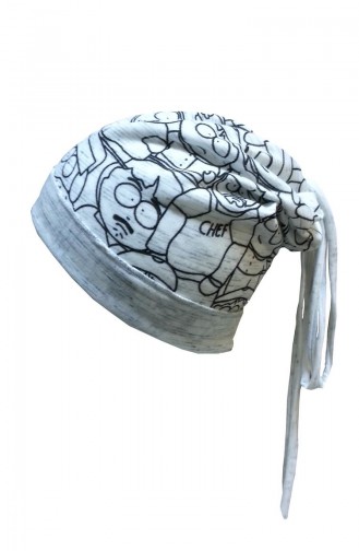 Bedrucktes Hut aus Gekämmte Baumwolle NS126 Schwarz Grau 126