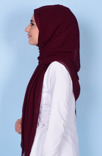 Asude Moda XL Chiffon Schal 50035-10 Zwetschge 10
