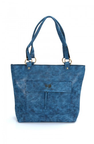 Navy Blue Shoulder Bags 10233LA
