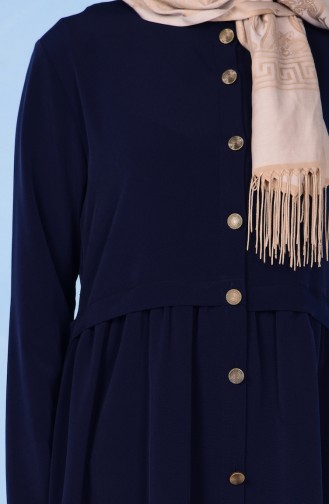 Navy Blue Abaya 2111-01