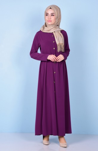 Geraftes Abaya 2111-03 Zwetschge 2111-03