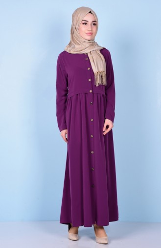 Geraftes Abaya 2111-03 Zwetschge 2111-03