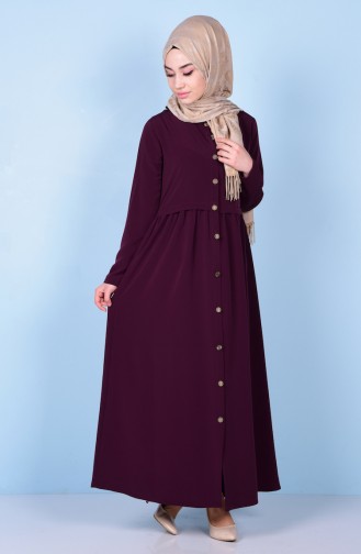 Geraftes Abaya 2111-08 Kirsche 2111-08