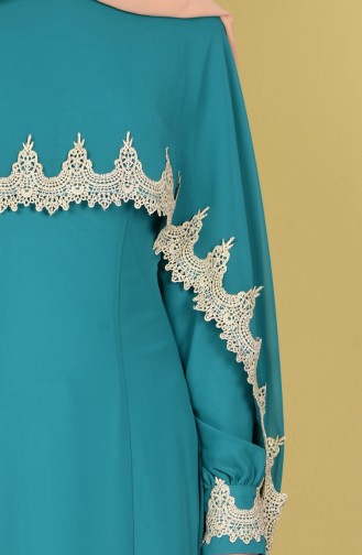 Green Almond Hijab Dress 52597-08