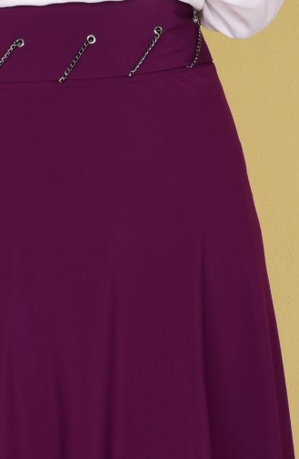Jupe Détail Chaîne 4223-02 Pourpre 4223-02