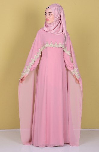 Powder Hijab Dress 52597-07