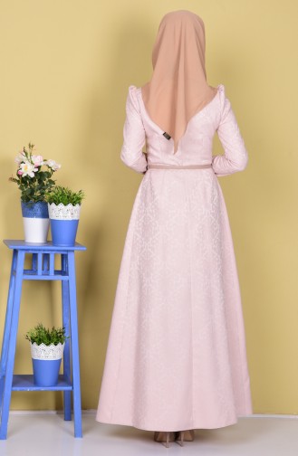 Powder Hijab Dress 7101-10