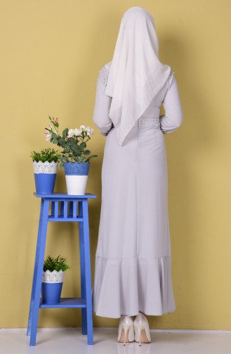 Robe Hijab Gris 6054-01