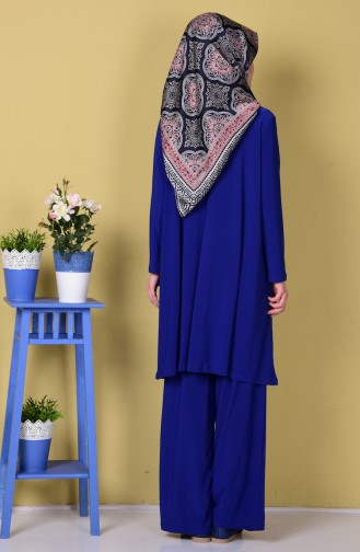 Tunik Pantolon İkili Takım 8095-05 Saks