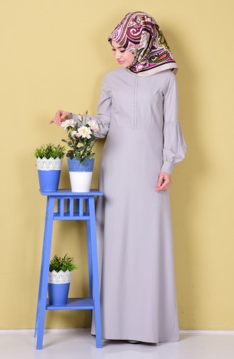 فستان رمادي 81348-06
