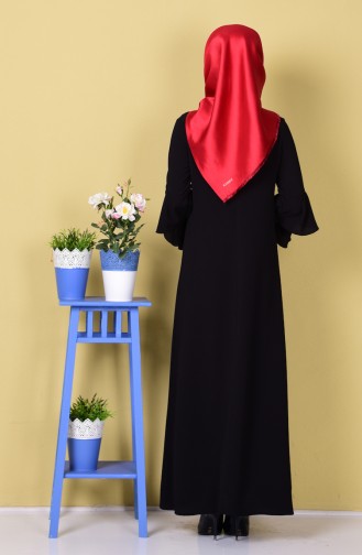 Black Hijab Dress 5115-05