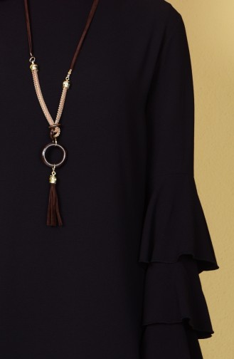 Black Hijab Dress 5115-05