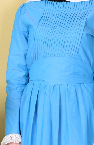 Turquoise Hijab Dress 0115-04