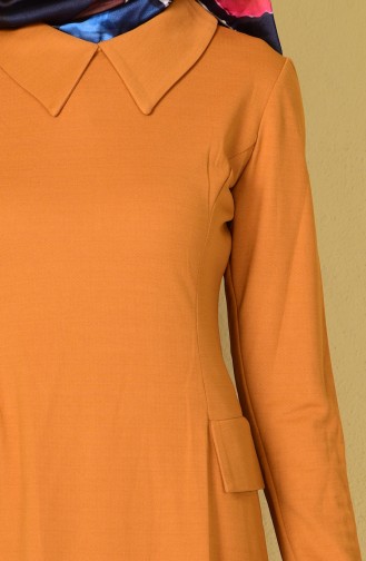 Mustard Hijab Dress 1069-01