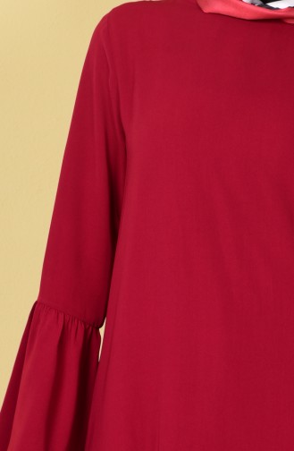 İspanyol Kol Uzun Tunik 6009-01 Bordo