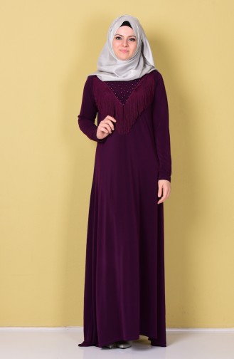 Purple Hijab Dress 420172-01
