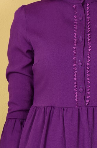 İspanyol Kol Tunik 1555-05 Mor