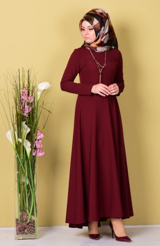 Robe Asymétrique 4055-25 Plum 4055-25