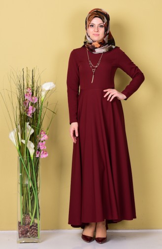 بيزلايف فستان بتصميم غير متماثل الطول 4055-25 لون أرجواني 4055-25