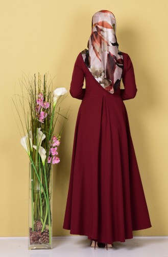 Asymmetrisches Kleid 4055-25 Zwetschge 4055-25