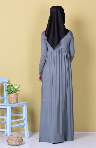 Green Almond Hijab Dress 0729-14