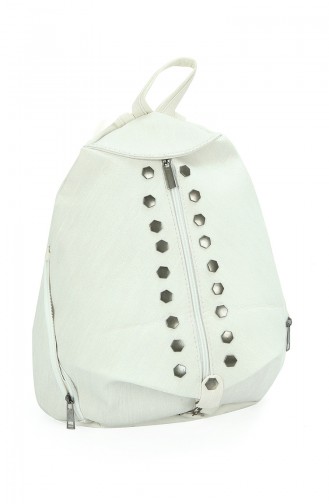 White Backpack 10237BE