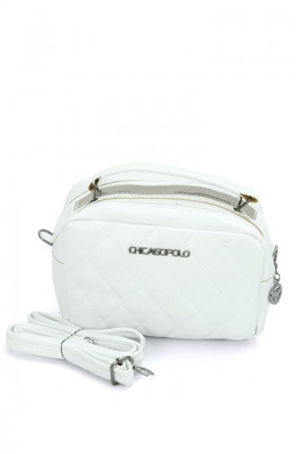White Shoulder Bags 10239BE