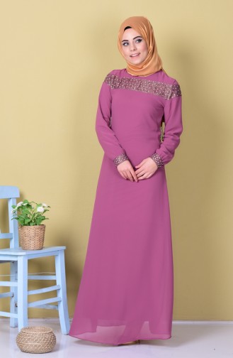 Robe avec Pierre 99015-06 Rose Séchée 99015-06