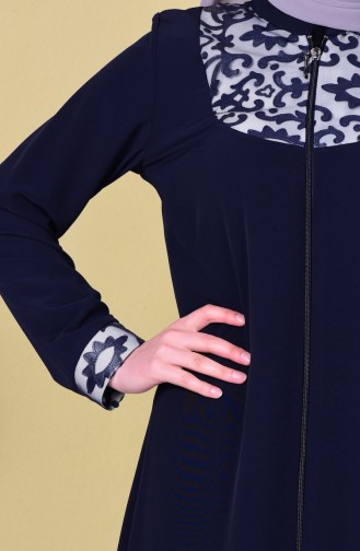 Navy Blue Abaya 1507-02