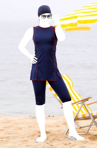 Navy Blue Modest Swimwear 1100-01