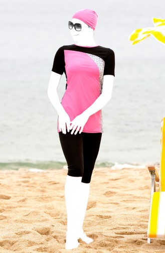 Pink Modest Swimwear 1102-01