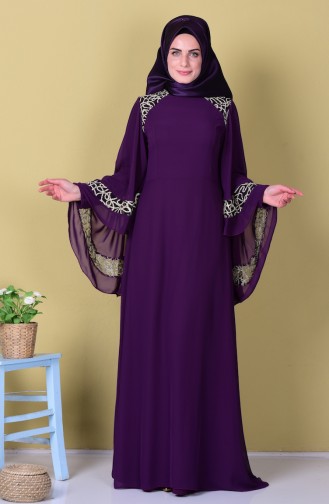 Habillé Hijab Pourpre 52596-02