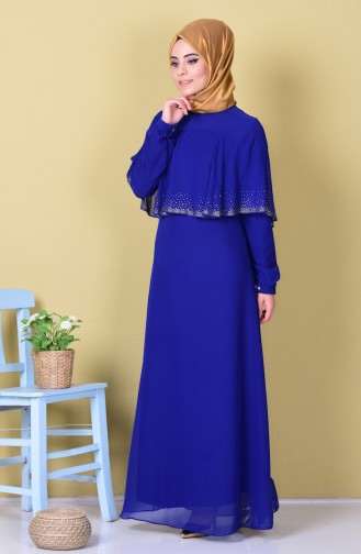 Saxon blue İslamitische Avondjurk 99016-01